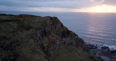 Coastline Sunset Stock Footage 94195032