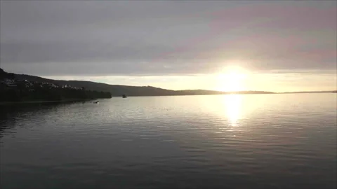 Coastline with sunset Video stock 340991949