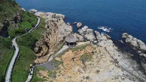 Coastline.Heping.Island.2506 Video stock 313432733