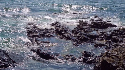 Coastlines and Coves in Cornwall Stock Footage 94323405