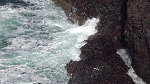 Coastlines and Coves in Cornwall Stock Footage 94338391