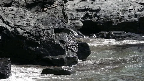 Coastlines and Coves in Cornwall Stock Footage 94403819
