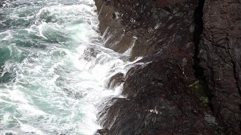 Coastlines and Coves in Cornwall Stock Footage 94404666