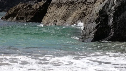 Coastlines and Coves in Cornwall Stock Footage 94404962