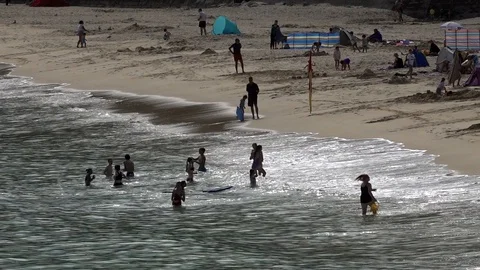 Coastlines and Coves in Cornwall Stock Footage 94405261