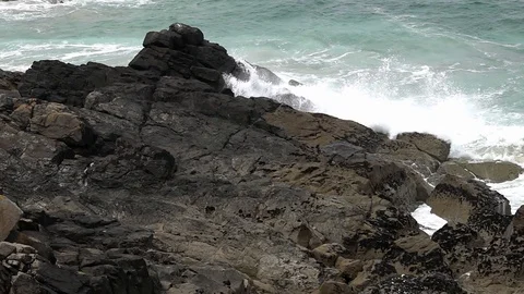 Coastlines and Coves in Cornwall Stock Footage 94407680