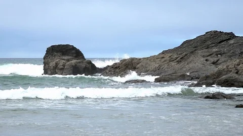 Coastlines and Coves in Cornwall Stock Footage 94408583