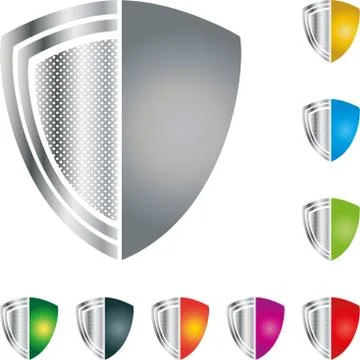Coat of arms, collection, security, logo Stock Illustration