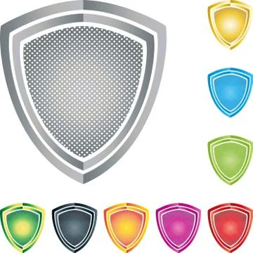 Coat of arms, collection, security, logo Stock Illustration