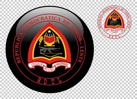 Coat of arms of East Timor vector illustration on a transparent background Stock-Illustration