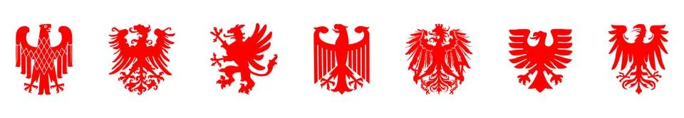 Coat of Arms of Germany eagle vector silhouette illustration Stock Illustration