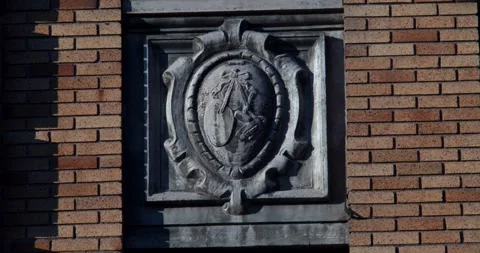 Coat of arms on Old Building Stock Footage 292725112