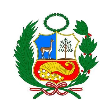 Coat of arms Peru Stock Illustration