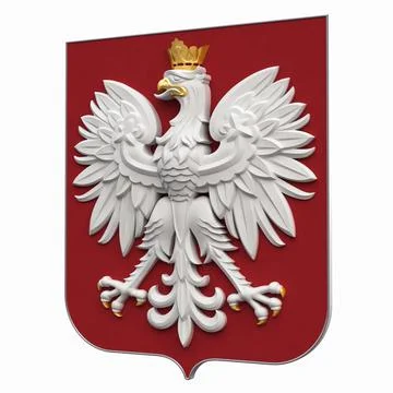 Coat of Arms of Poland 3D Model