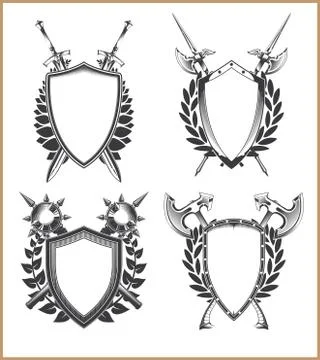 Coat of arms template Stock Illustration
