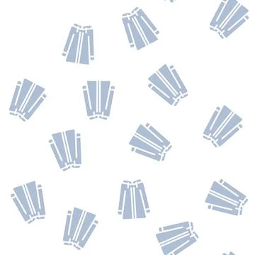 Coat clothes waterproof glyph vector seamless pattern Stock Illustration