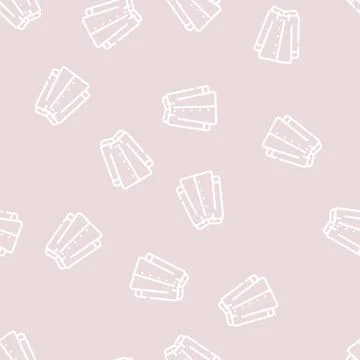 Coat clothes waterproof line vector seamless pattern Stock Illustration