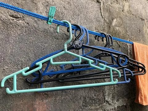A coat hanger Stock Photos