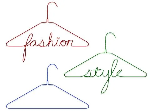 Coat hangers Stock Illustration