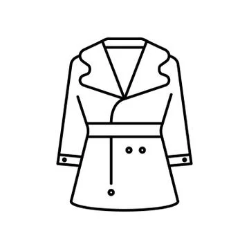 Coat icon element of winter clothes icon for mobile concept and web apps. Thi Stock Illustration