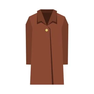 Coat icon, flat style Stockillustratie