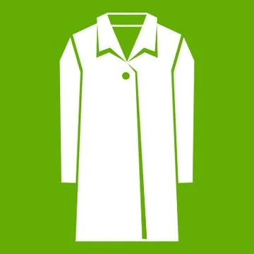 Coat icon green Illustrazione stock