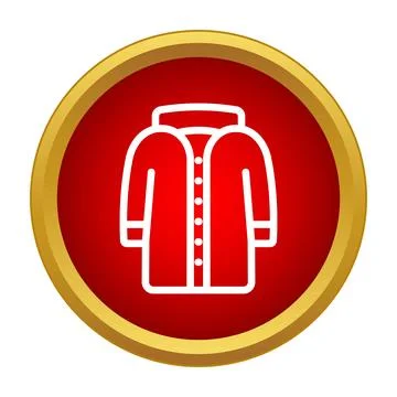 Coat icon representing winter apparel and fashion Stock Illustration