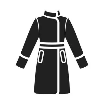 Coat icon of vector illustration for web and mobile 库存插图