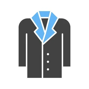 Coat icon vector image. Stock Illustration