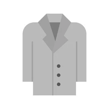 Coat icon vector image. Illustrazione stock
