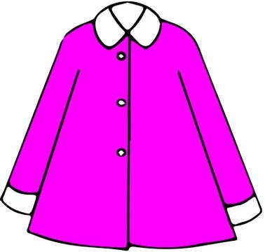 Coat icon on white background Stock Illustration