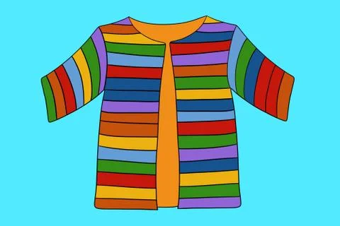 A Coat of Many Colors in the Biblical Story of Jospeh Stock Illustration