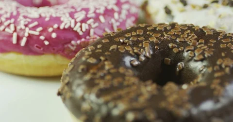 Coated Buns Rotating 4k Stock Footage 122185365