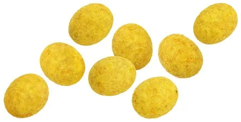 Coated peanuts isolated on white background Stock Photos
