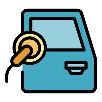 Coating car icon vector flat Stock Illustration