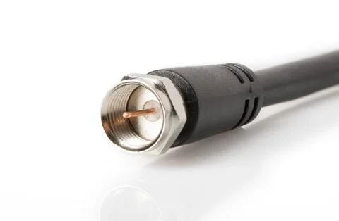 Coaxial cable closeup Stock Photos