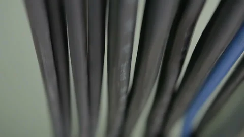 Coaxial cable going directly to the antenna Stock Footage 150091401