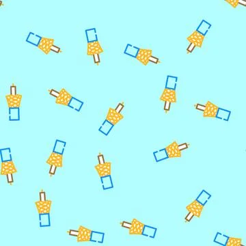 Coaxial cable wire vector seamless pattern Stock Illustration