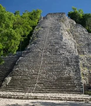 Coba pyramid Stock Photos