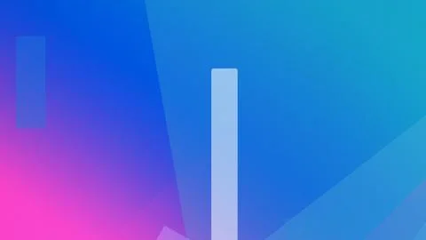 Cobalt blue abstract gradient with soft polygon depth and translucent bars .. 스톡 일러스트