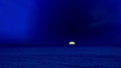 Cobalt blue sunset Stock Footage 22215182