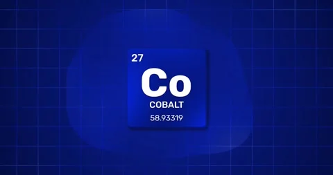 Cobalt chemical element Periodic Table Stock Footage 297546980