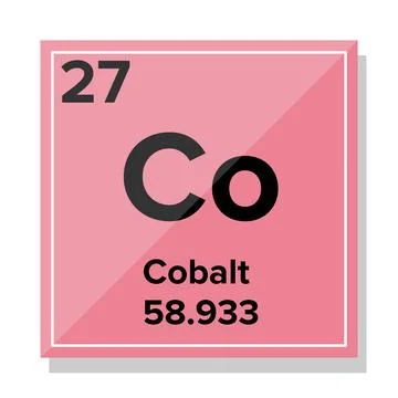 Cobalt Element Illustrazione stock