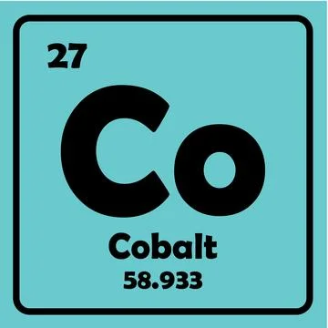 Cobalt icon Stock Illustration