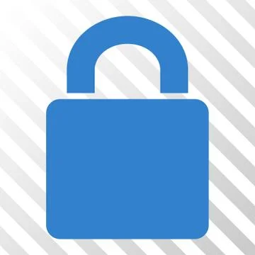 Cobalt Lock Toolbar Icon Stock Illustration