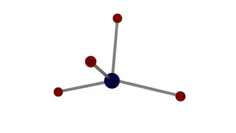 Cobalt Molecule or Compound over White Background0 Ilustração Stock
