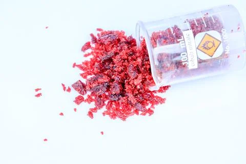 Cobalt nitrate, an oxidizing agent Stock Photos
