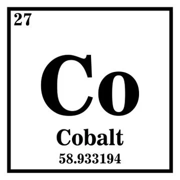 Cobalt Periodic Table of the Elements Vector illustration eps 10 イラスト素材