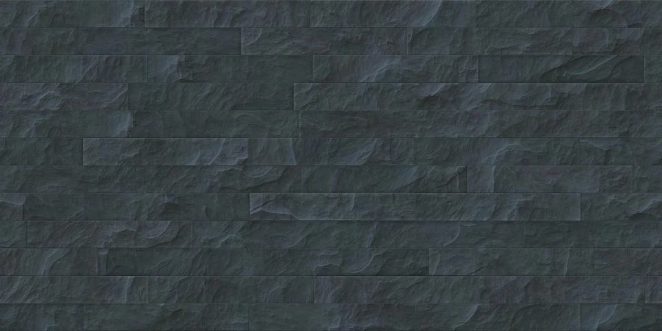 Cobalt Seamless Stone Cladding Texture Stock Illustration