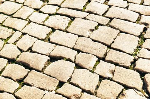 Cobble road Stock Photos